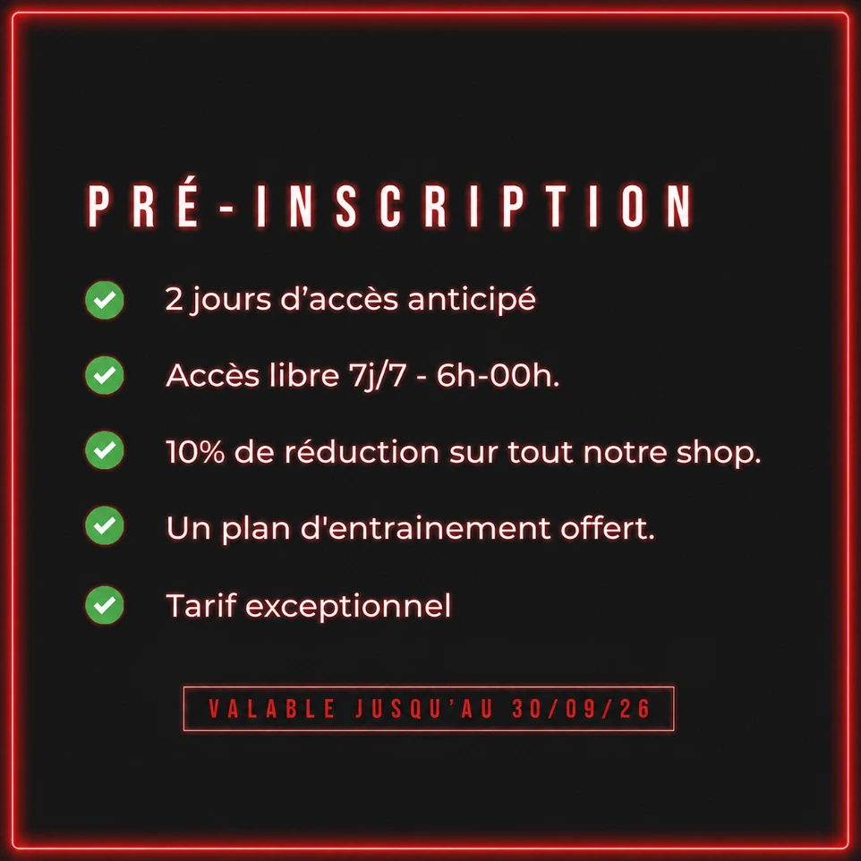P r é - I n s c r i p t i o n   I R O N    F I R S T